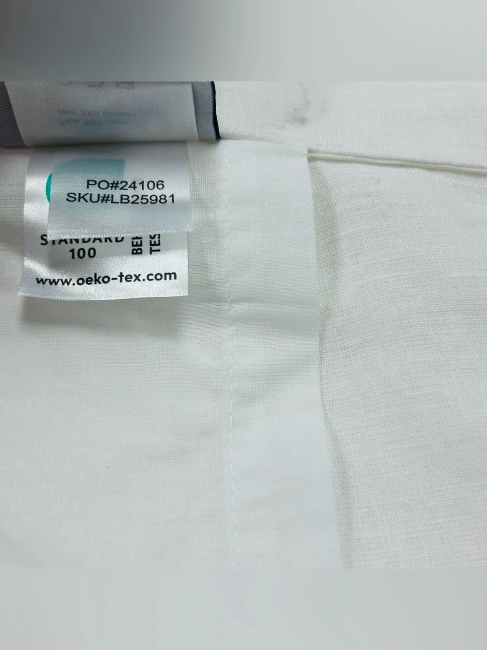 NWT QUINCE Set Of 2 48x96 European Linen Curtains White 8695